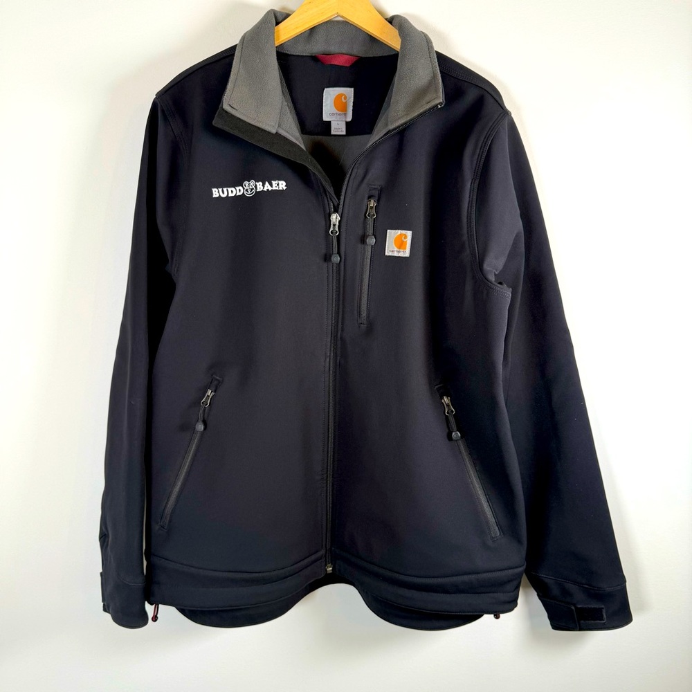 Carhartt Men’s Defender Soft Shell Zip Up Fleece Lined Rain Jacket Coat Large